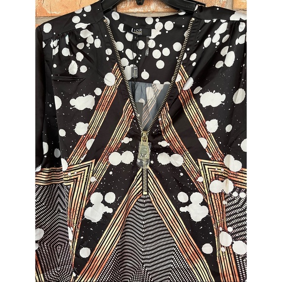 Lior Paris Women’s Multicolored Half Zip Up Top Size Small - Picture 7 of 11